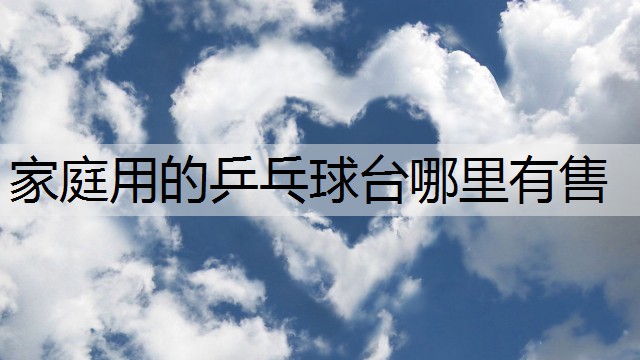 家庭用的乒乓球台哪里有售