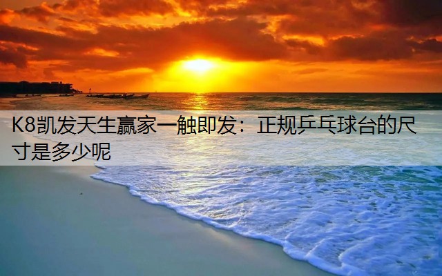 正规乒乓球台的尺寸是多少呢